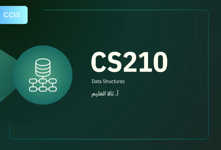 CS210: Data Structures by Tala