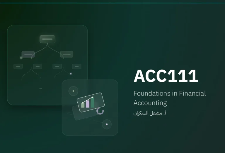 ACC111: Foundations in Financial Accounting with Meshal